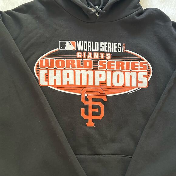 MLB San Francisco Giants 2014 World Series Champions Black Hoodie Mens Size XXL - Picture 4 of 9